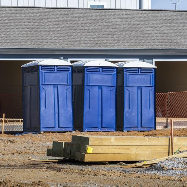 Heavy-duty construction site porta potty in Hutchinson, Minnesota